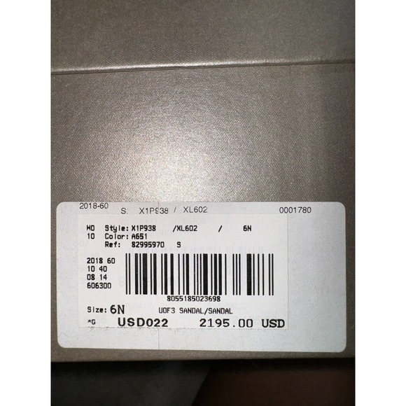 Giorgio Armani Stiletto Heels 36 N Pink Taupe Snake X1P938 - Picture 7 of 8